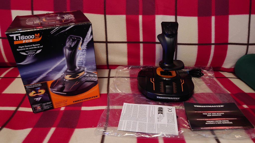 Thrustmaster T16000M FCS Hotas Joystick Controller USB for PC Black T.16000M